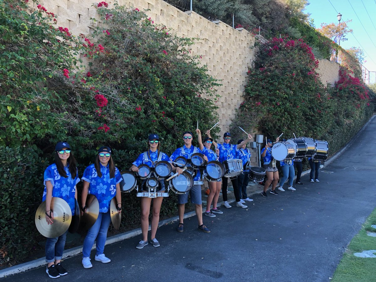 Elevators aside (just ask...), drum line delivers for home game #2!