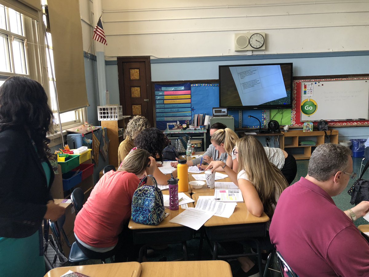 PS91Q's tweet photo. The PACK is on the prowl during our professional learning time! We’re always hungry to learn more!#onepackmanypawprints #huskies #ps91q #championsforchildren @DOEChancellor @NYCSchools https://t.co/6JWtr9S9FG