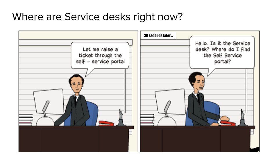 yenceesanjeev's tweet image. When you say &quot;self-service&quot;, have you really paused to think what it means for our end users? Why do we have to constantly interrupt them just because we want a &quot;ticket&quot;? #SMFusion