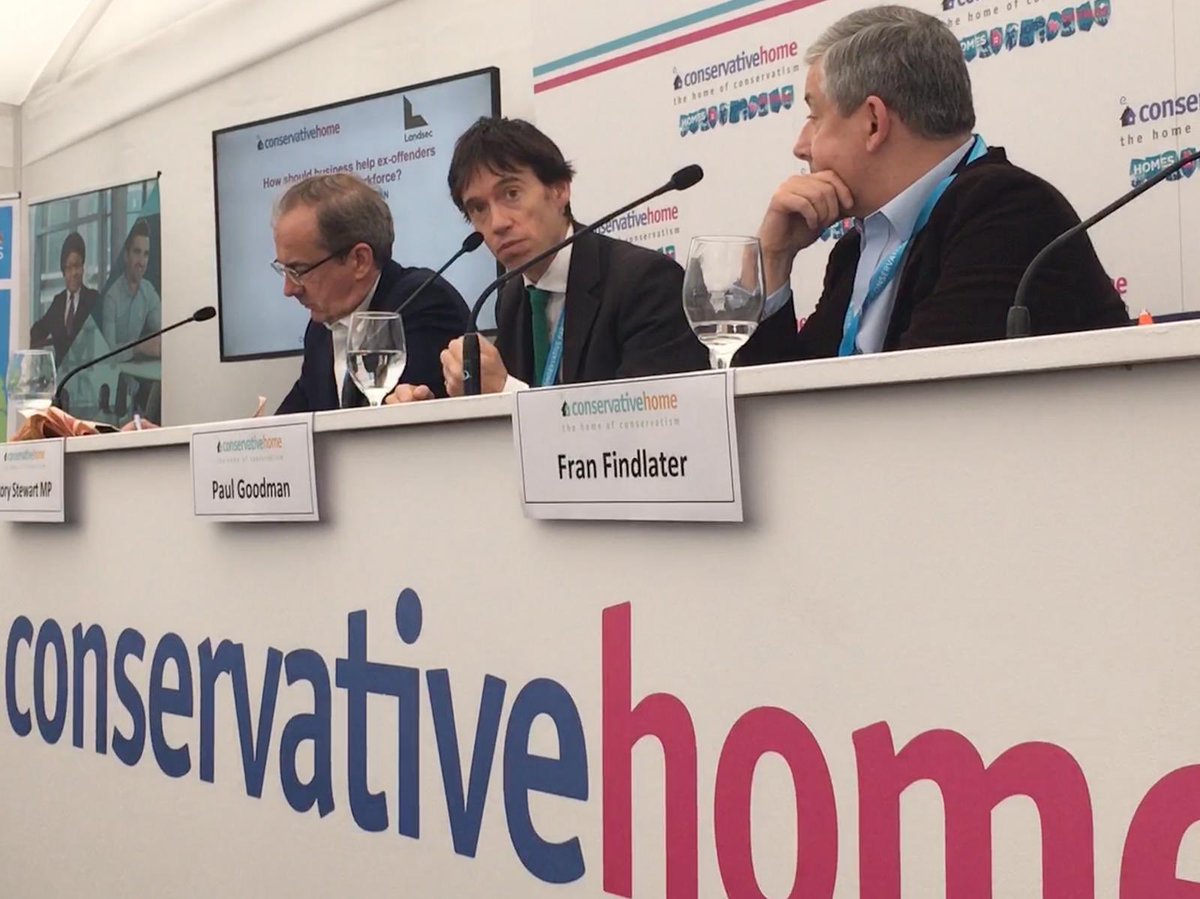 RoryStewartUK's tweet image. Speaking at @ConHome event on the role of business in getting ex-offenders into the workforce #CPC2018
