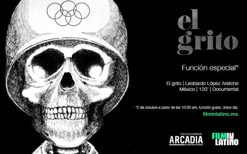 La versión restaurada de 'El grito' que se exhibió en #ArcadiaUNAM, a 50 años del 68, estará disponible en FilminLatino mañana, #2deOctubre, para todo el territorio mexicano y gratis. ¡Pasa la voz! 📢

<a href="/piratarojinegro/">Hugo Villa</a>