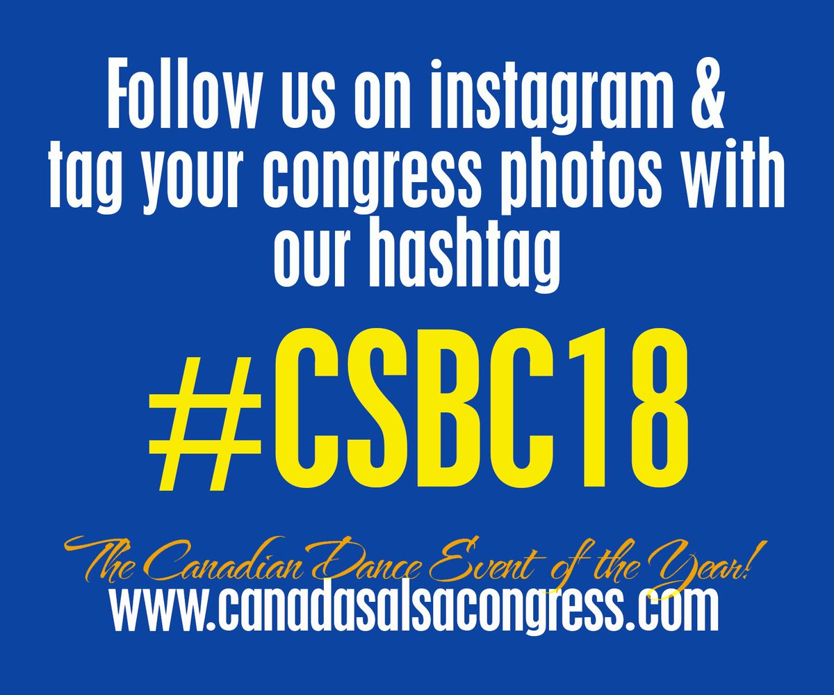 CanSalsaCongres's tweet photo. We can't wait for the party to start!!
.
Follow us on Instagram @canadasalsaandbachatacongress 
Tag us in your photos #CSBC18 https://t.co/NPNdDYi1Dr