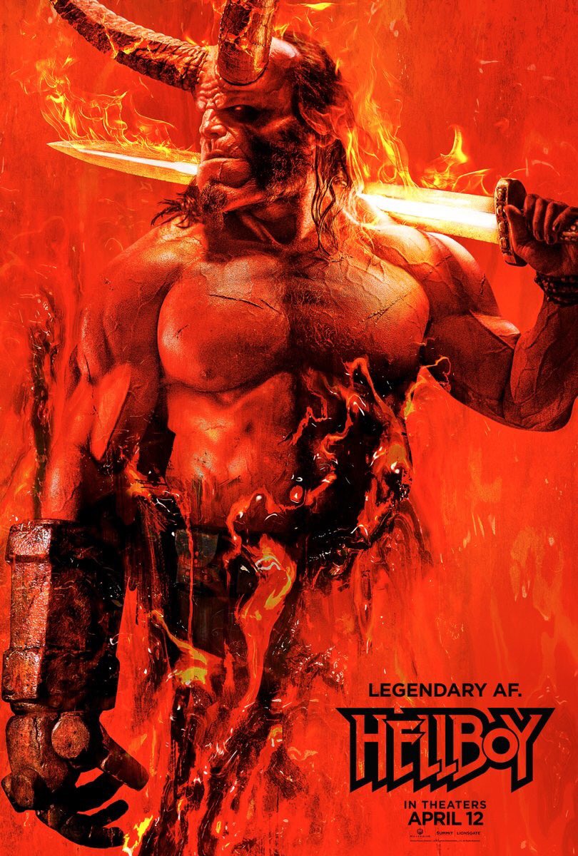 IGNFRA's tweet photo. Le poster de Hellboy, le reboot cinématographique ! #LegendaryAF https://t.co/yCWfi2tM02