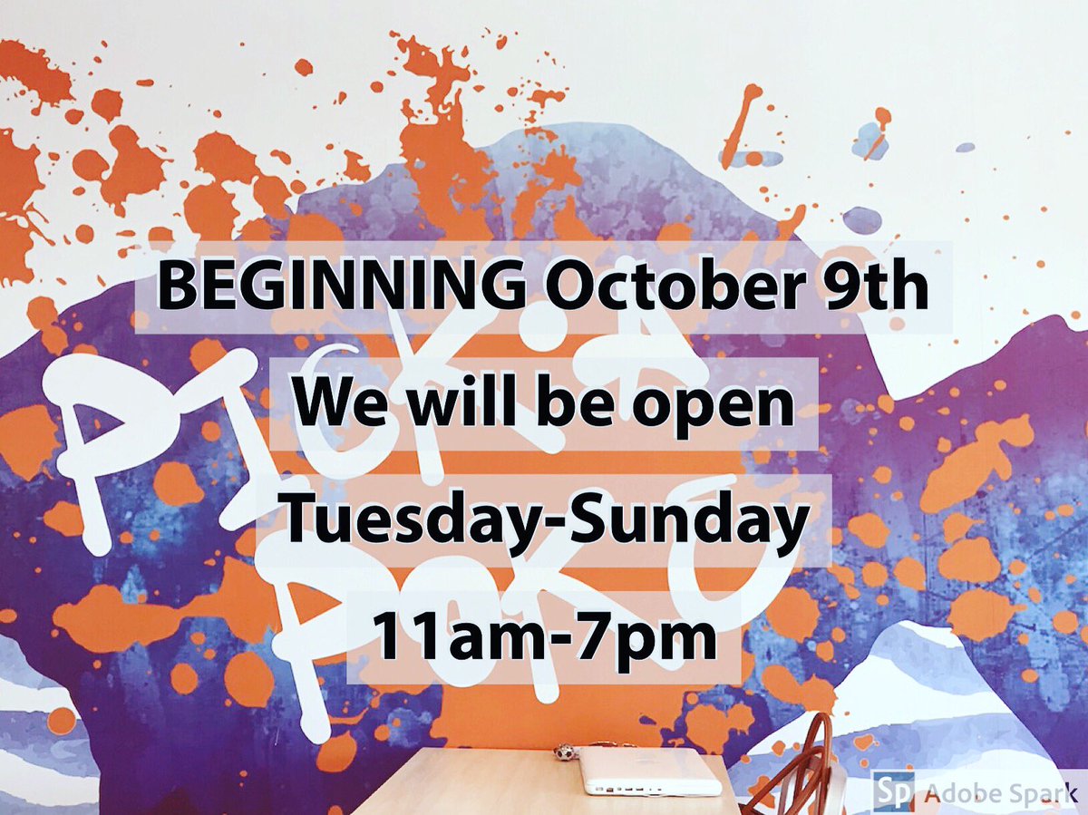 PickAPoke's tweet image. ☀️☀️Mark your calendars!! New changes are coming -starting next week!! ☀️☀️