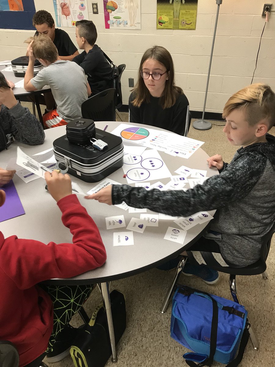 mrseberle104's tweet photo. My first Breakout Box activity with 6th grade! I saw first hand how important it is to have activities that stimulate critical thinking skills! I learned so much preparing for today. I couldn’t have done it without the support of @sadieclorinda! #MSDSTEM @breakoutEDU @buerklems https://t.co/mzgVgknfaC