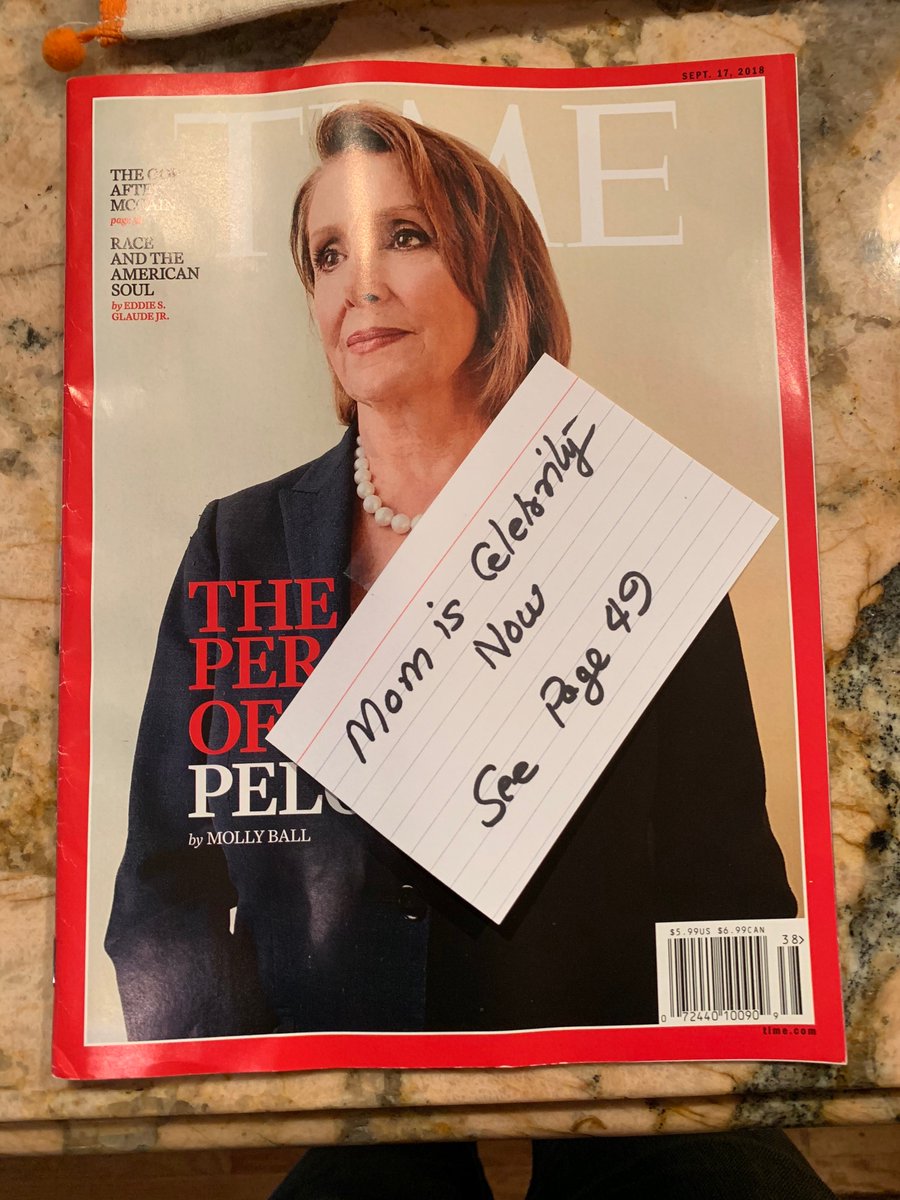 suneel's tweet photo. In 1967, Mom had this exchange on the job at her manufacturing plant:

Guy: "go back to your country"
Mom: "this is my country"
Guy: "go back to the kitchen"
Mom: "this is my kitchen"

51 years later, here she is in @TIME magazine. https://t.co/EILtsIeaLo