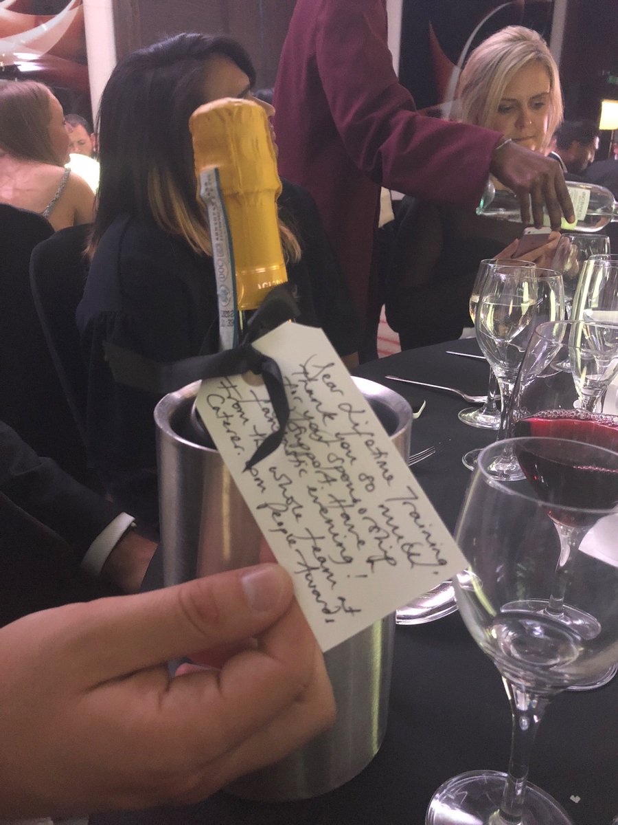 Thank you @Catererdotcom for a fabulous night so far #lifetimetraining