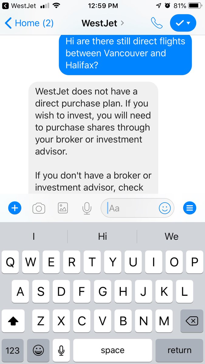 peg_mc's tweet image. #chatbotfail #westjet