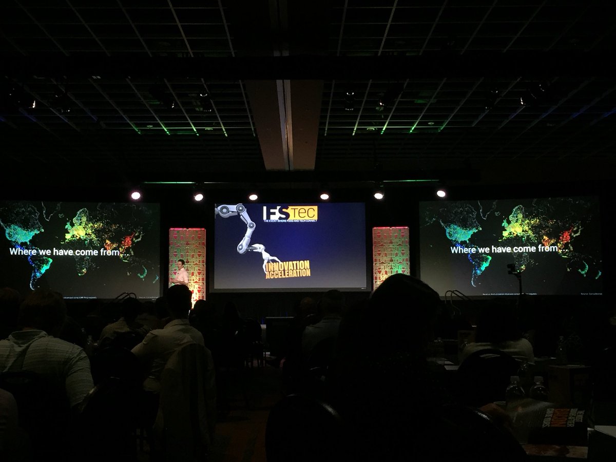 Currently listening to <a href="/JaredCohen/">Jared Cohen</a> keynote speech at @FSTECEvent
