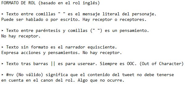 xtennishell's tweet photo. Formato de rol.
"" para hablar
|| para userear
El resto es narrador
Narrador equisciente: https://t.co/CI7n2dYCqt https://t.co/6MysVzpVfC