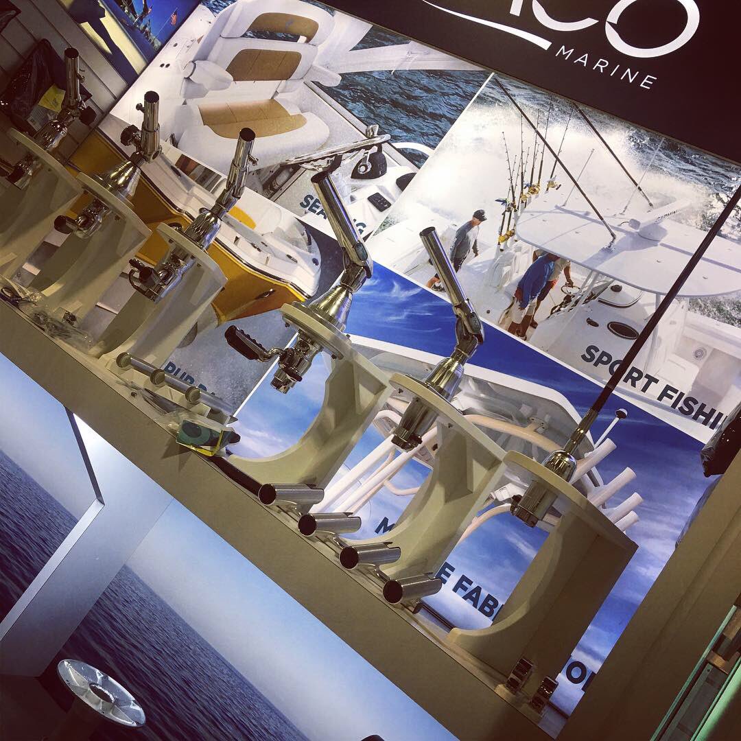 taco_marine's tweet photo. Let’s get this party started! 🚤🎣#IBEX2018 @ibexshow #settingup #tacomarine #booth1433 https://t.co/arzl8vnPxR