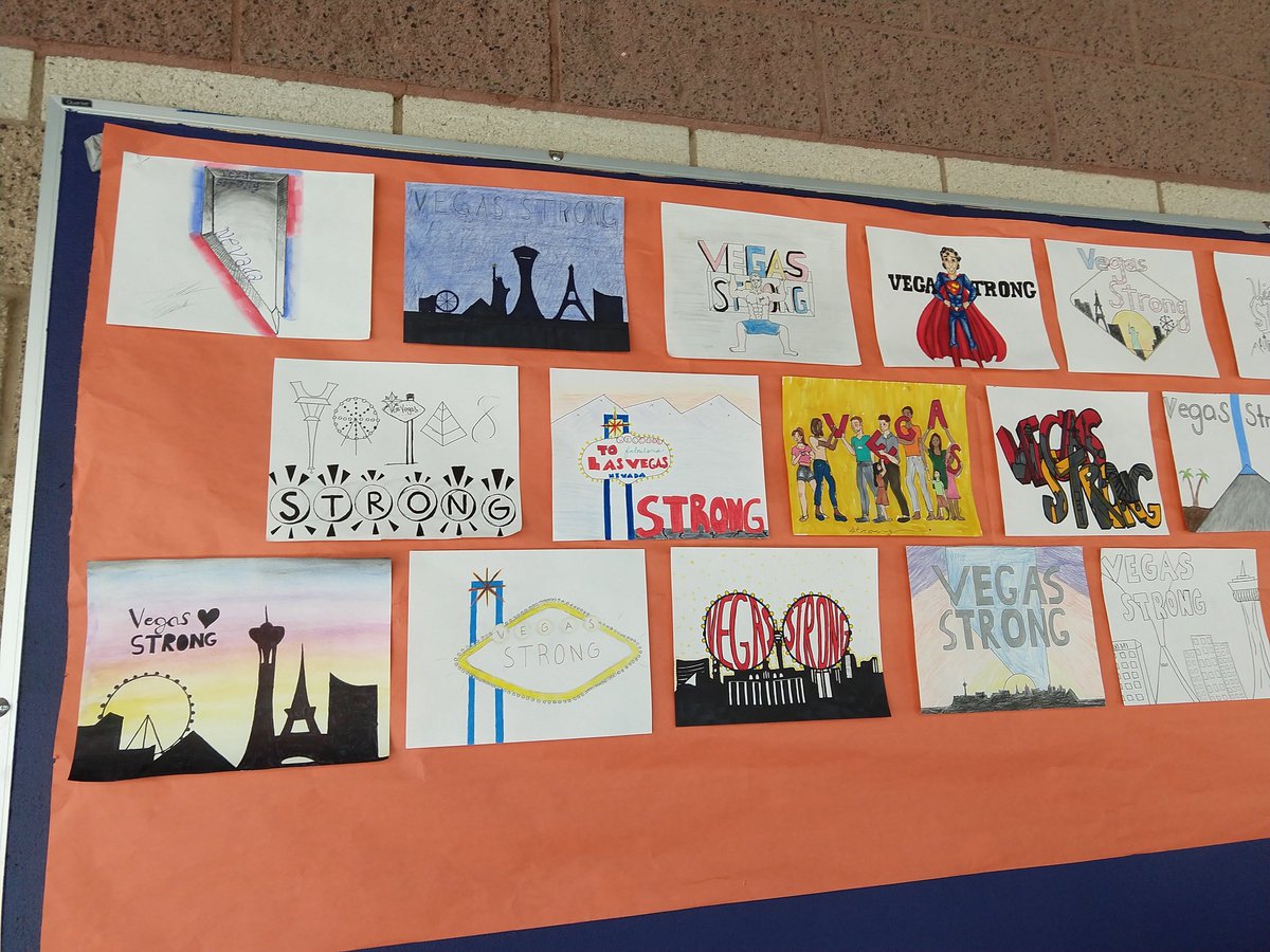 1001Coronado's tweet photo. Students showed their support for our community, as we start #RespectWeek and remember the events of Oct. 1. #VegasStrong https://t.co/NgQSld7QrD