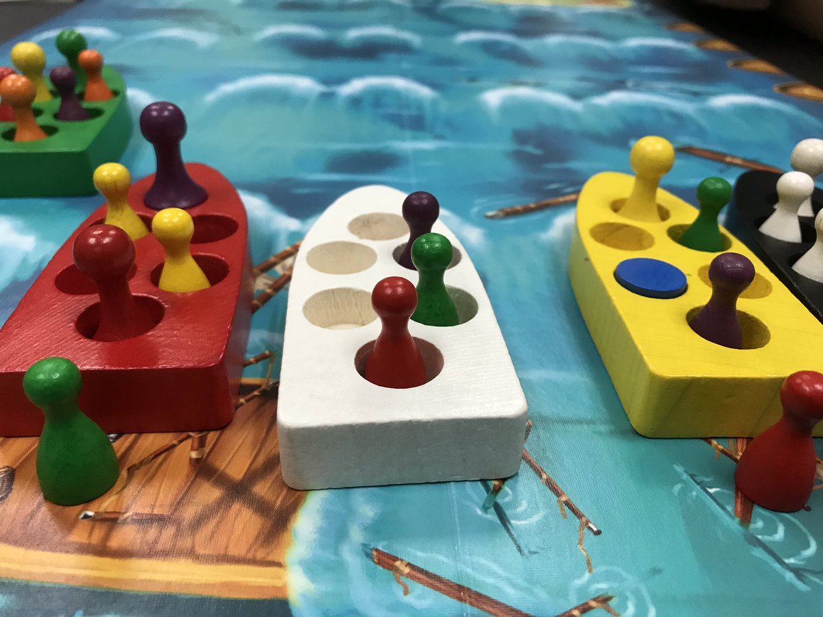 Lifeboats at board game club.  This may have been a mistake. A terrible mistake.