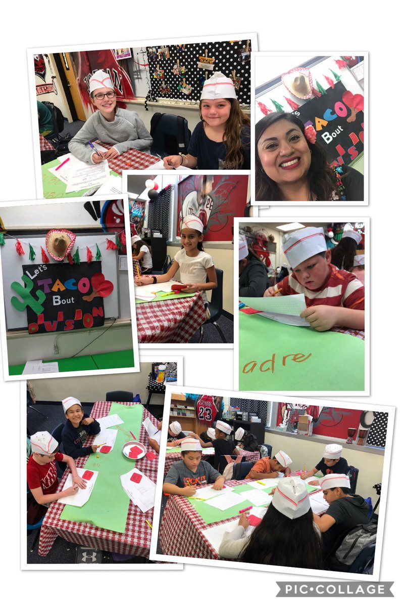chrizzty2's tweet photo. Students worked as taco shop employees to solve several tasks that’s included division, multiplication, adding and subtracting decimals, pemdas and prime and composite numbers! Everyone kept their jobs and the shop functioned as expected!
#sjdih #sjmustangs #setthestage https://t.co/Z6EpBcuj1t