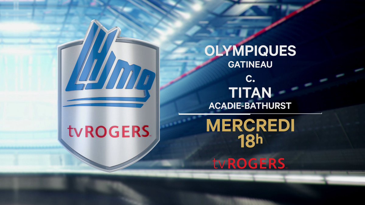 tvROttawa's tweet photo. Mercredi 3 oct 18 h - Notre prochain match de la @LHJMQ sur tvRogers : @LesOlympiques c. @ABTitan en direct du centre régional KC Irving à Bathurst. #hockey #lhjmq #tvRogers #cable23 #ottawa #ONfr https://t.co/vBwGIwzCuH
