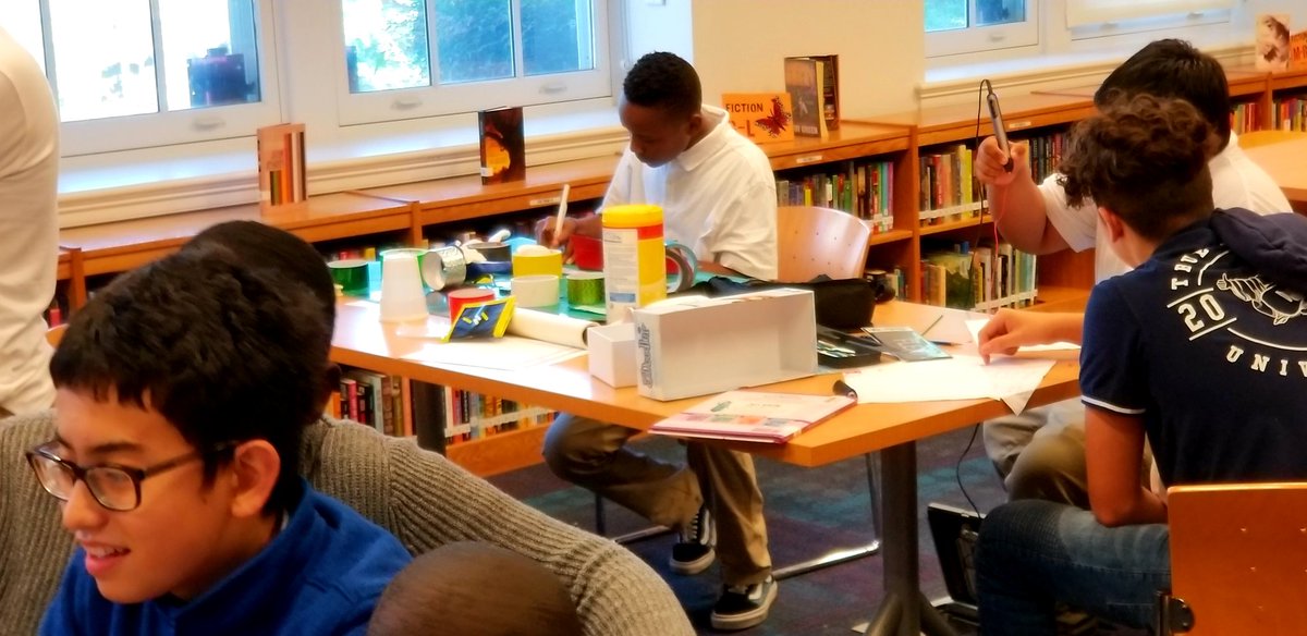 MrGtheLibrarian's tweet photo. Makerspace happens at McKinley Middle! Our students are creative and innovators. #DCPSLibraries #GatorsLibrary #DCPSRising @GatorsLibrary @McKinleyMiddle https://t.co/8O8MupOK1z