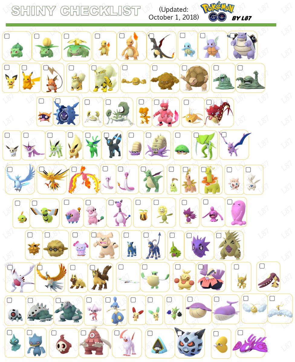 Loco87 Pokemongo Pokemongo Updated Shiny Checklist Krabby And Kingler Added Shinypokemongo Pokemongoshiny Shinypokemon Shiny Pokemon Krabby Kingler Shinycheck Shinykrabby Shinykingler Pikachu Suicune T Co Hhwizuf5tp