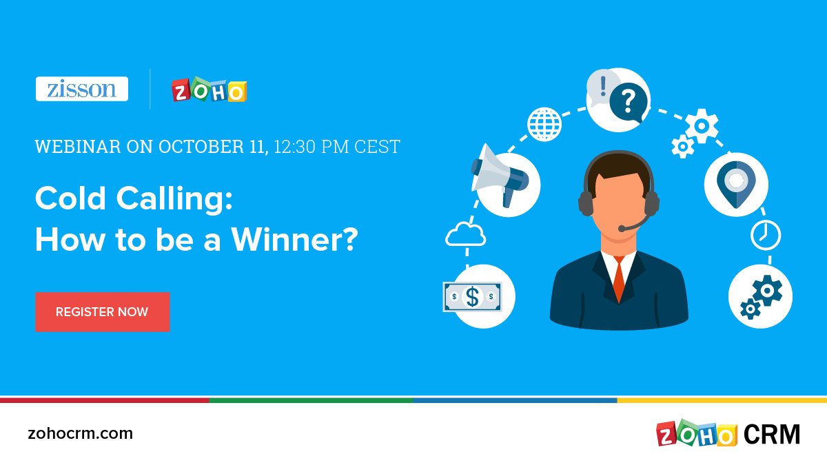 ZohoCRM's tweet photo. Register to attend Zoho’s first ever Norwegian-language webinar, on October 11: https://t.co/VeD5sslvzb
#PhoneBridge #Telephony https://t.co/7TuN6XJXj1