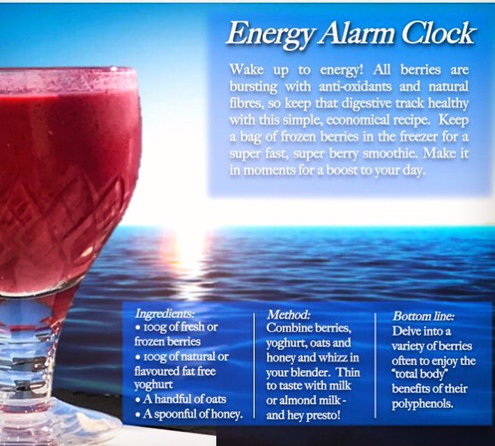 body_collective's tweet photo. You big #smoothie; We’ve teamed up with chef &amp; restauranteur Amanda Churchill to bring you a range of delicious, healthy ideas to compliment your workout leaving you feeling beautiful inside &amp; out. Kick start your day: Energy Alarm Clock #deliciousandnutricious #energyhit @MoveGB https://t.co/VVLSWKBCKQ