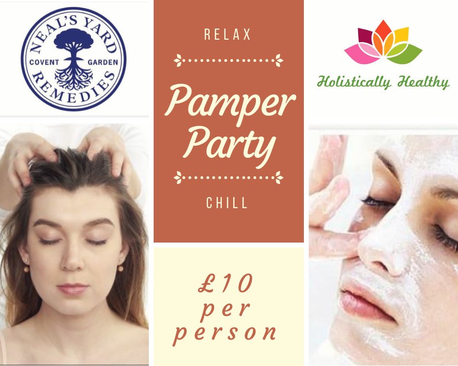 HolisticallyHe2's tweet photo. Why not have a pamper party #NYROrganic #Cheltenham #gloucester #churchdown #facial #massage https://t.co/34gCD6tuxR