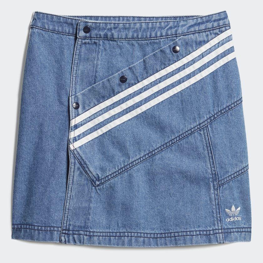 adidas denim skirt and jacket