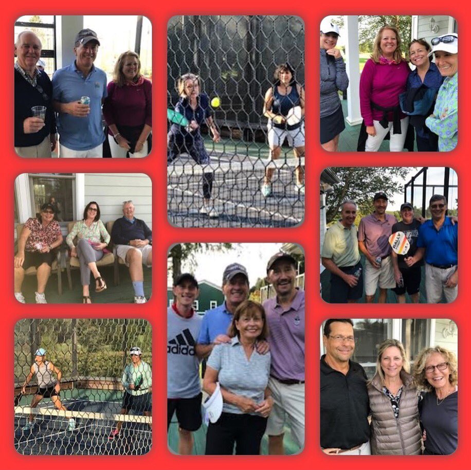MendhamGolf_TC's tweet photo. Sunday fun at Mendham’s first Pickle ball exhibition!! #mgtc #sundayfunday #pickleball #wearewhatshappening #mendhamnj #raquetsports https://t.co/crSTBF9SuN
