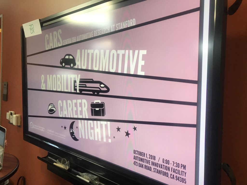 Congrats to @BethAtBEAM and our colleagues at the Center for Automotive Research at Stanford (CARS) on the second annual “Automotive and Mobility Careers Night!” High traffic and energy from the start of the event! <a href="/StanfordBEAM/">Stanford Career Edu.</a> 
#MeaningfulWork #CareersInCARS