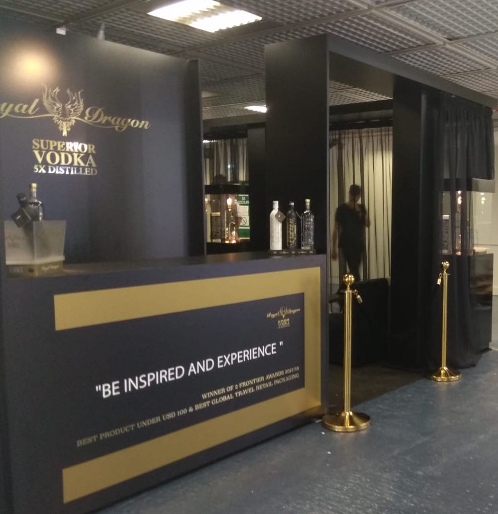 Royal Dragon Vodka is ready for the next Global Duty-Free Exhibition in Cannes TFWA.com

We like to welcome our new and existing duty-free clients from around the World at our Dragon Vodka booth in Red Village - Palais de Festival - Cannes - France!