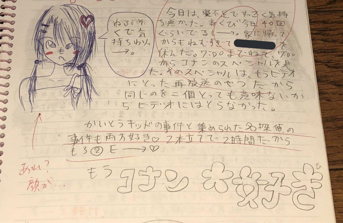 りり か これ小学校高学年くらいの日記なんだけどツッコミどころ満載すぎるのと何言ってるのかよくわからない件 笑 そして先生のコメント面白いしビデオってのが最強に懐かしい T Co Vosy27pccj Twitter