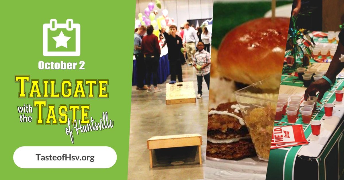 Whose ready to Tailgate with the <a href="/tasteofhsv/">Taste Of Huntsville</a> TODAY is the last day to SAVE!! Pricing goes up at the door, so jump over to our site and get your tickets NOW! Thanks and see you all TUESDAY NIGHT! attend.tasteofhsv.org #tasteofhsv #foodies #supportlocal