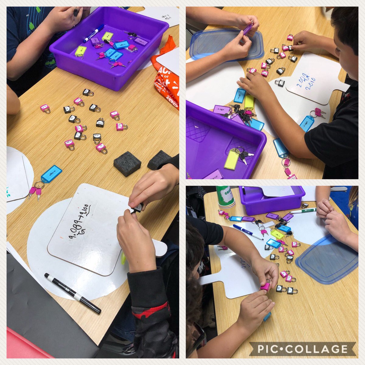 MrsZamorasclass's tweet photo. Today I introduced my Hasse leopards to @PhETsims Area Model multiplication 😃 and we are loving our interactive station! We also practiced our rounding skills finding keys 🔐 and compared decimals with our little blank number line #MATH #teamworkmakesthedreamwork https://t.co/54yLKKrJZv
