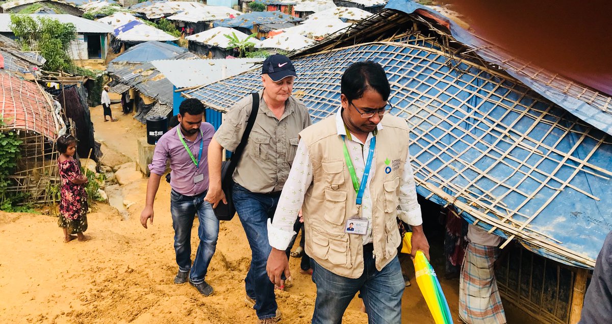 rayhaniu's tweet photo. @DFID_UK 
 Humanitarian advisor of Rohingya Response Mr. Paul O’Hagan visited around the Rohingya camps-2,5, D4 Ext, EmoP while he observed the activities of 
@ACFBangladesh 
 WaSH, FSL&amp;DRR with partner Mukti, Nutrition &amp; Health, MHCP with partner Sushilan integrated programs. https://t.co/oIbs0XKQTs