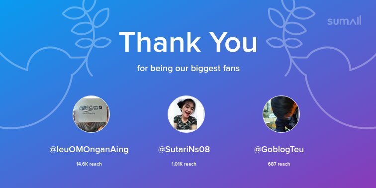 XSodoy69's tweet photo. Our biggest fans this week: @IeuOMOnganAing, @SutariNs08, @GoblogTeu. Thank you! via https://t.co/UWR5NYnTTf https://t.co/ABxKjslHRG
