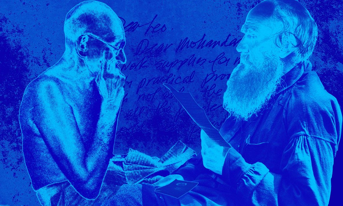 CuriousGayle's tweet image. Listen to #TheThread #Podcast: Love Letters Between Gandhi and Tolstoy buff.ly/2P2NXAp @ozy Terrific episode! Love the common theme / #history of nonviolence