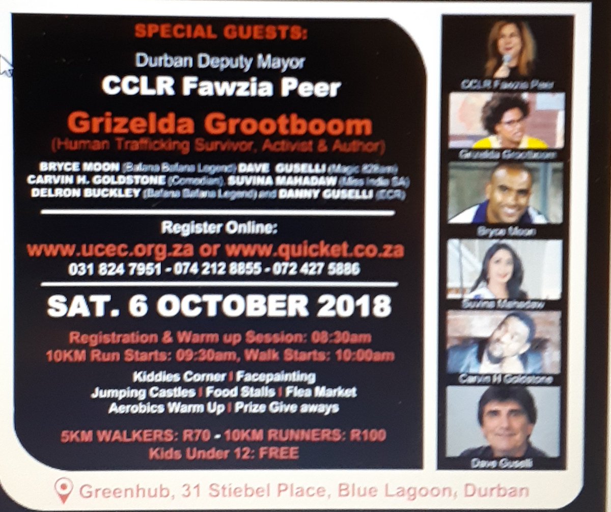 seevictimsfree's tweet photo. Join us for the Human Trafficking Walk on 6 October 2018 in Durban #hhppb #humantraffickingawarenessweek https://t.co/OuXUlpGOs5