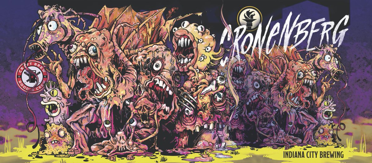 It's shocking, it's terrifying, it's... the 2018 #CanOLantern winner! Congratulations to Indiana City Brewing, we can't wait to see this Cronenberg design on your FREE Can Glasses!
#CanGlass #HalloweenBeer #beercandesign #designcontest