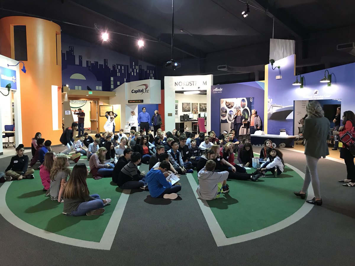 Kicking off #GVM2018 with 8th graders from <a href="/IssaquahSchools/">Issaquah School District</a>. Budgeting your whole life is hard work. They said they want to live at home forever. Sorry parents! #20Mby2020 <a href="/JAwashington1/">Junior Achievement of Washington</a>