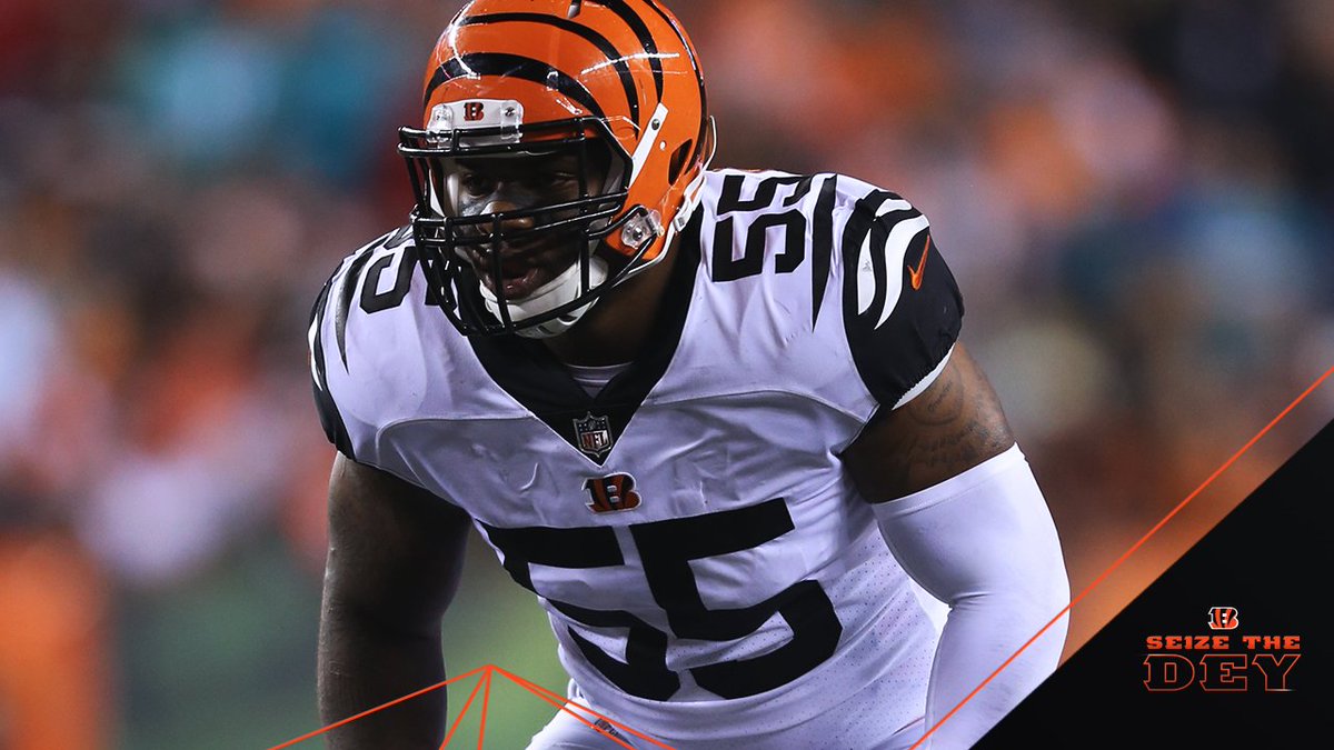 Bengals's tweet photo. NEWS: #Bengals LB Vontaze Burfict returned to the team today after serving a suspension for Games 1-4. 

He has been granted by the NFL a roster exemption for up to one week, during which the team may activate him at any point. https://t.co/p7VgaxAnKT