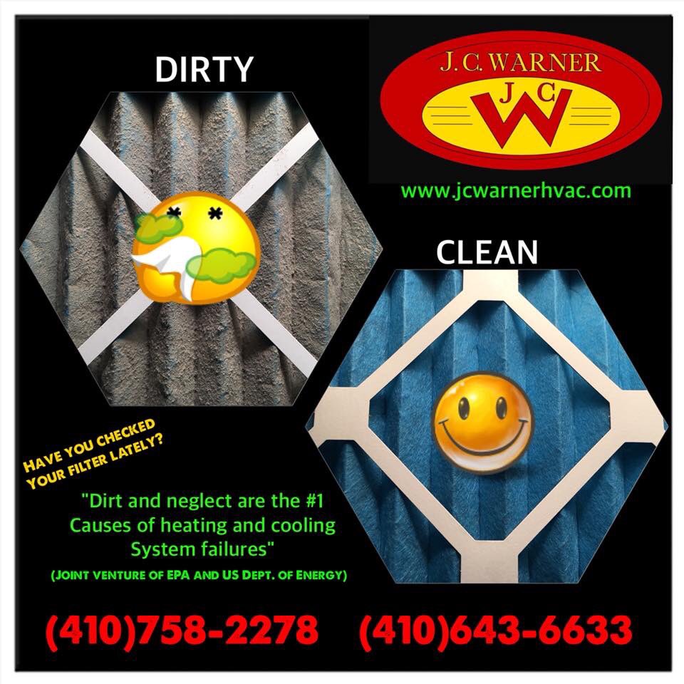 jcwarnerhvac's tweet image. Have you checked your filter lately? It&apos;s the 1st of the month! #cleanfilter #hvac #indoorairquality #jcwarnerhvac