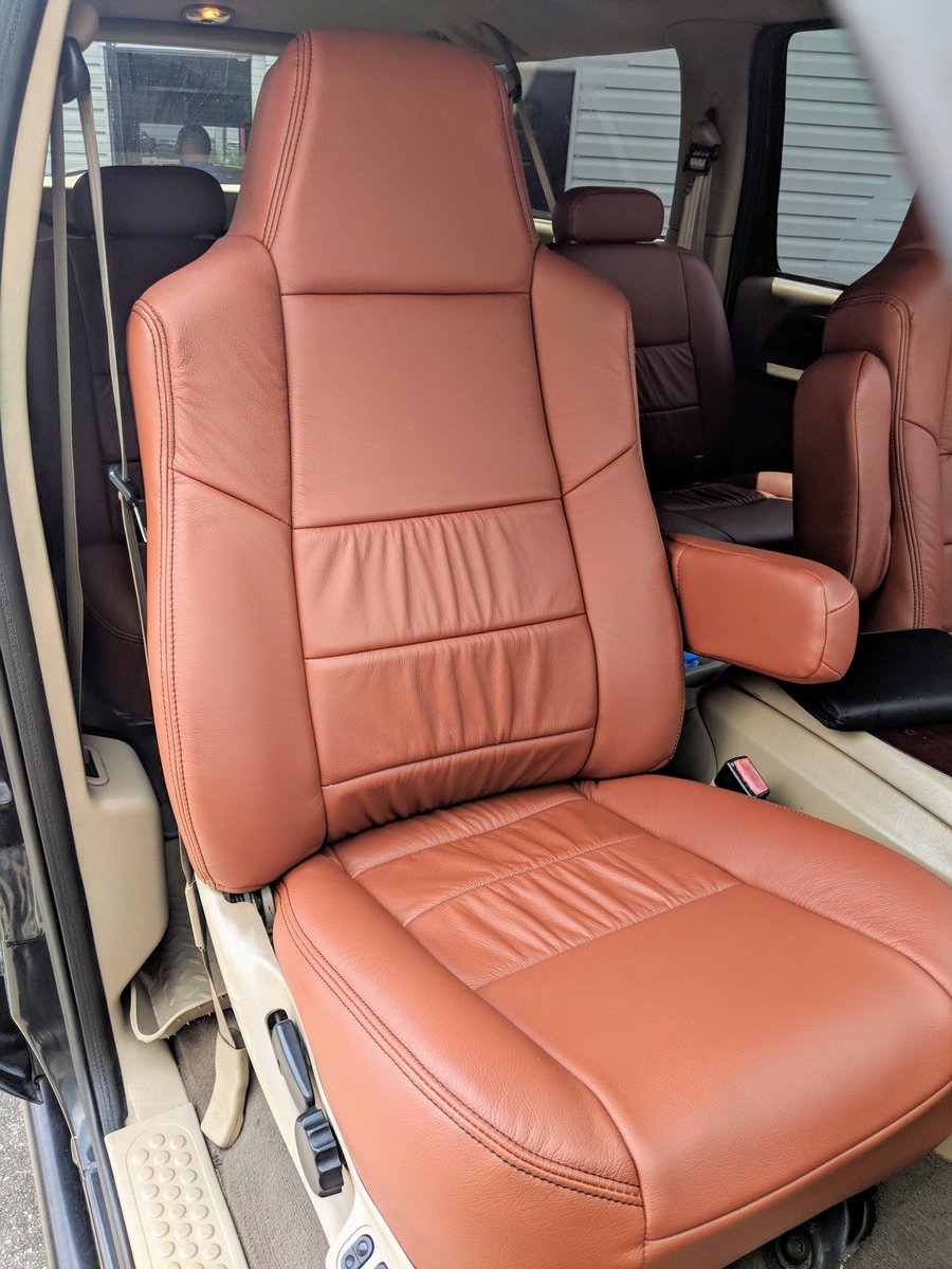 AutoStylesInc's tweet photo. A customer brought his 2003 Ford Excursion in for Madico brand tinting and a Katzkin leather kit. #Katzkin #TransformationTuesday #AutoStyles #ClearwaterBeach #SaltLife #KatzkinTransformation #LoveFL #KatzkinLeather #Clearwater #trucklifestyle #Oldsmar #Ford #FixOrRepairDaily https://t.co/kwwHasmh3x
