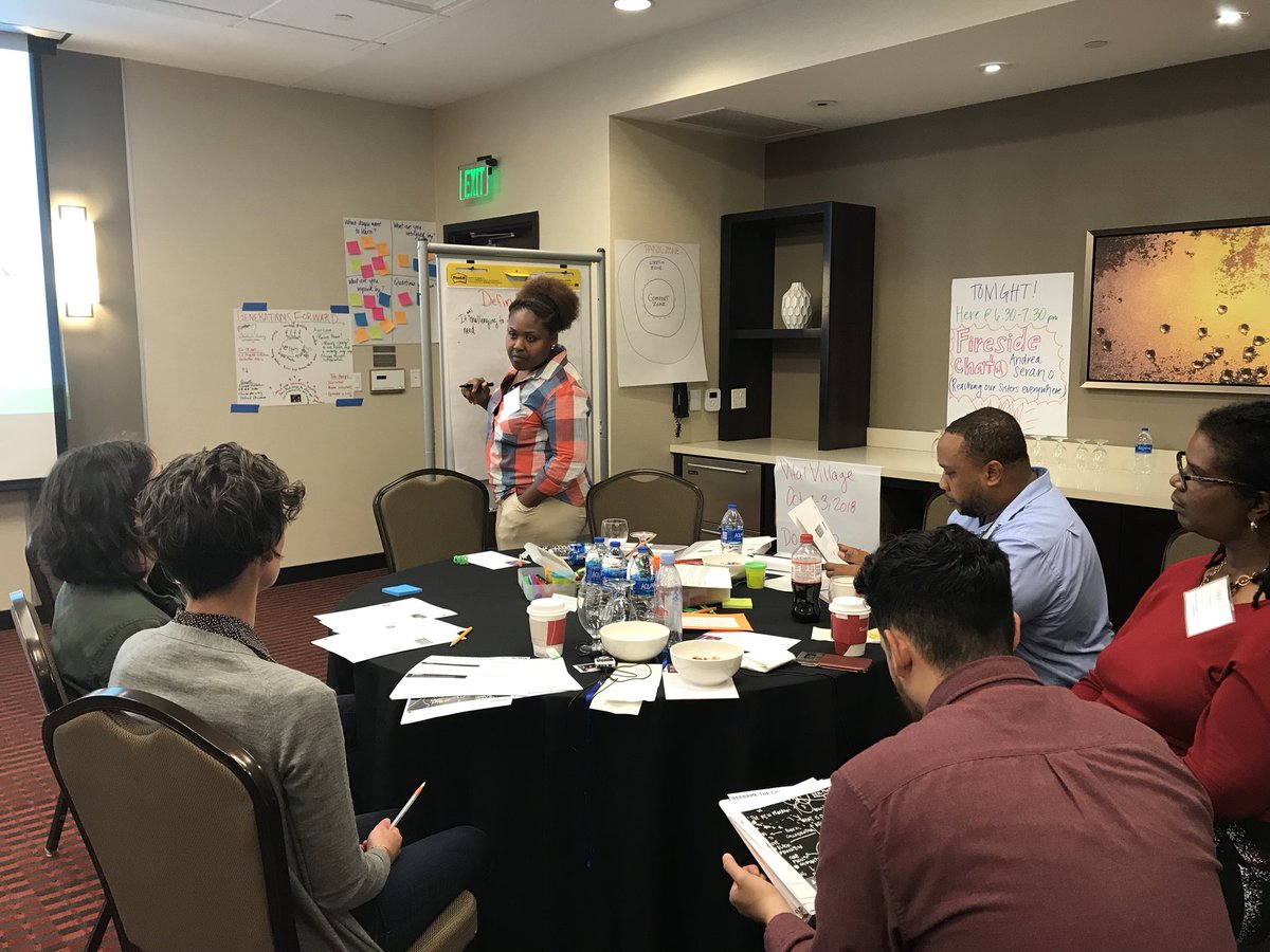 Vital_Village's tweet photo. Tina Cooper c/o Austin Neighborhood Network @ACT_Chicago leading a group discussion on Design Thinking — at #NetworksofOpportunity Learning Community Symposium @NOW_WellChild https://t.co/Fk0Q93ugxZ