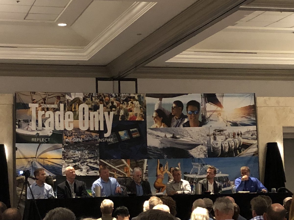 GetNauticON's tweet photo. @TradeOnlyToday panel on the Future of Marine Aftermarket .  #landnsea #freedomboatclub #westmarine #MarineMax #IBEX2018 https://t.co/Hyyu86sQej