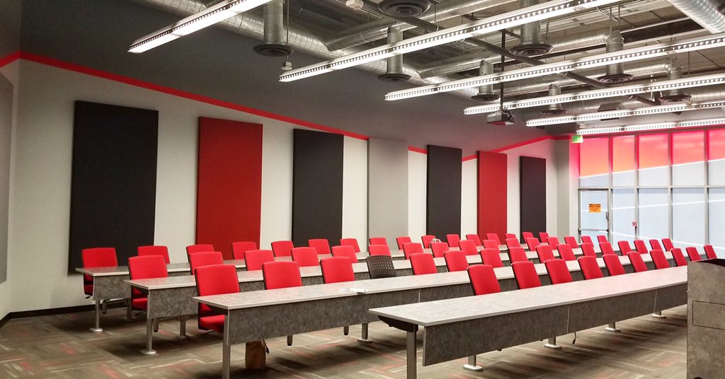 Here's a nice finished shot of this room we treated for the Los Angeles Film School. :)
#film #school #television #music #musicvideos #video #editing #recording #classroom #acoustic #sound #panels