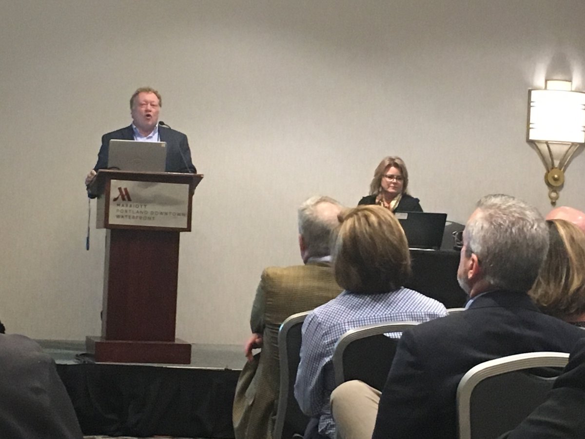 BriViscusi's tweet photo. @MunichRe_US Senior Underwriter Joe Peppelman discusses recent developments in law enforcement along with Sharilyn Cromer of @Lexipol at 2018 Fall AGRIP Conference   #CommunityMR https://t.co/MCh8x1XdAF