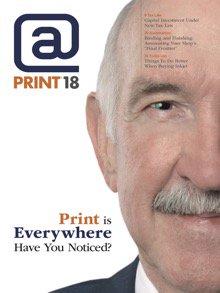 signalgraphics's tweet image. Look who made the cover of a very special @Event edition of @Print18magazine #Print18 #print18covers