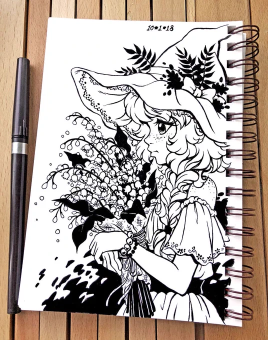 Day 1, Poisonous ☠️ #inktober2018 #inktober 