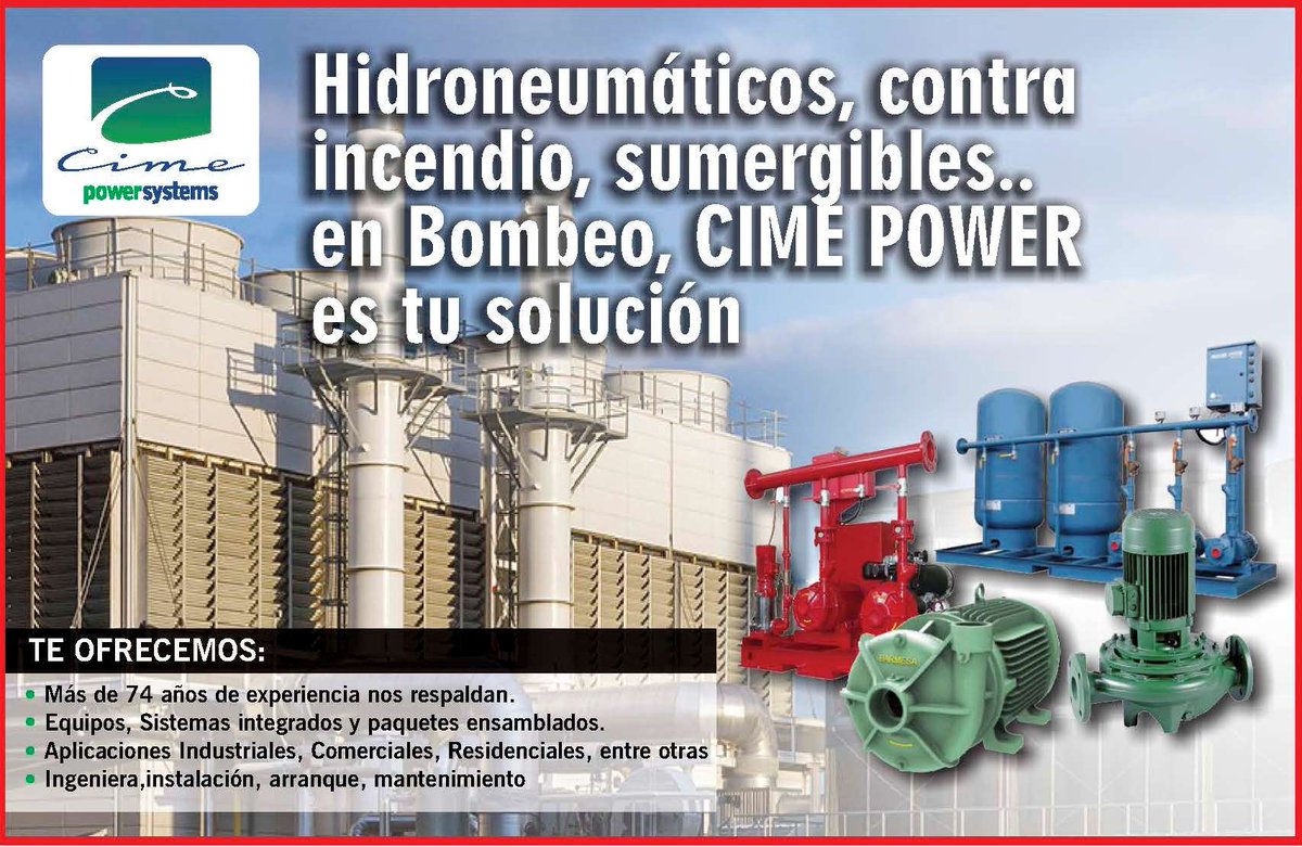 EnergiaSiempre's tweet photo. En #CimePower tenemos más de 74 años de experiencia ofreciendo soluciones de bombeo de agua para uso comercial, residencial e industrial.
Conoce más en
https://t.co/fGOKOnqOeZ
#SolucionesCime https://t.co/KAgDDHnkvf