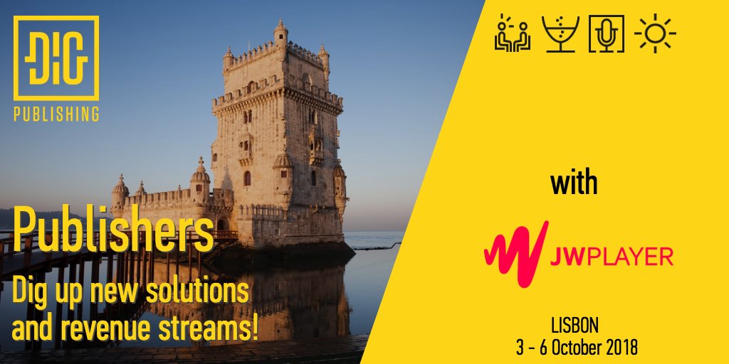 jwxofficial's tweet photo. Our EMEA team is heading to @diglisbon in a few days, be sure to catch up with Ryan Beebe & Jean-Bernard Malvezin to see how JW Player can help provide solutions to support your online video strategy.
#diglisbon #dig18 #videopublishers https://t.co/Sv55YQtsXp