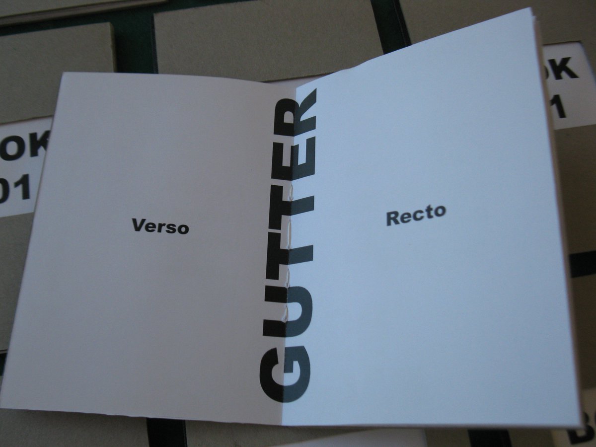 Book 101, a conceptual work by Paul Thompson, is a book about books. This 12 page handmade zook contains book terms, and an innovative binding. Made under the Museumphoton Press imprint of 25 copies.