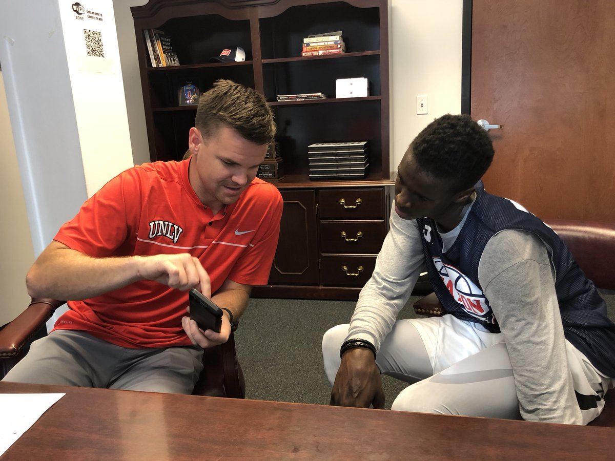 thenationprep's tweet photo. Great visit with UNLV as Coach Laird scoped out some of the finest in class of 2021! #TheNationWay https://t.co/nn8DbEoDJD